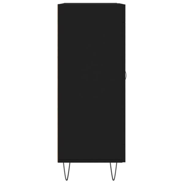 vidaXL Senkki musta 69,5x34x90 cm tekninen puu