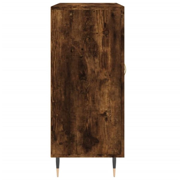vidaXL Byrå rökfärgad ek 90x34x80 cm konstruerat trä