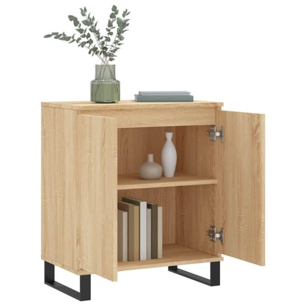 vidaXL skænk 60x35x70 cm konstrueret træ sonoma-eg