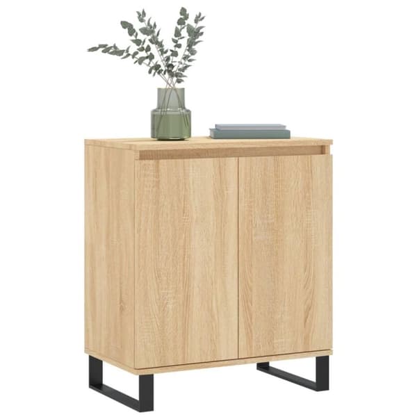 vidaXL skænk 60x35x70 cm konstrueret træ sonoma-eg