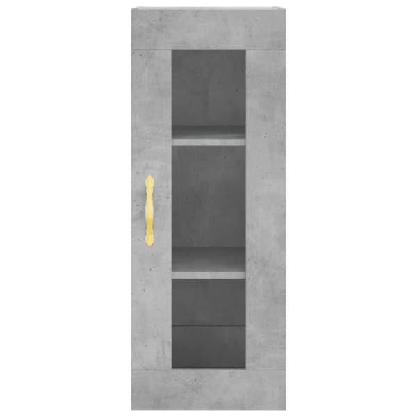 vidaXL vægskab 34,5x34x90 cm betongrå