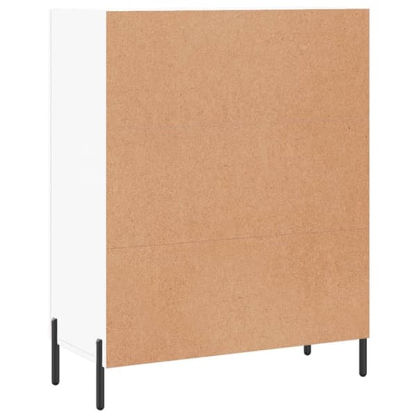 vidaXL Skjenk hvit 69,5x34x90 cm konstruert tre