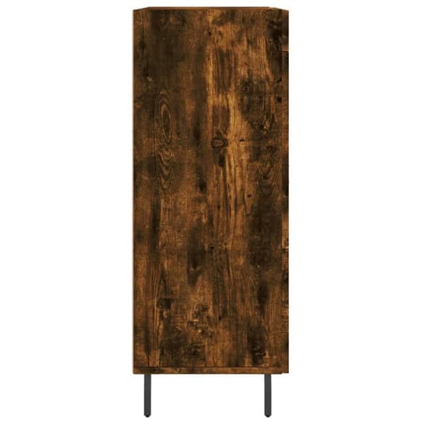 vidaXL Skänk rökfärgad ek 69,5x34x90 cm konstruerat trä