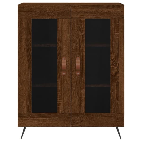 vidaXL højskab 69,5x34x180 cm konstrueret træ brun egetræsfarve