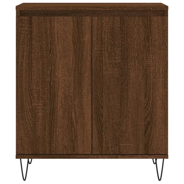 vidaXL Skjenk brun eik 60x35x70 cm konstruert tre
