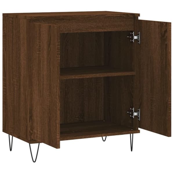 vidaXL Skjenk brun eik 60x35x70 cm konstruert tre