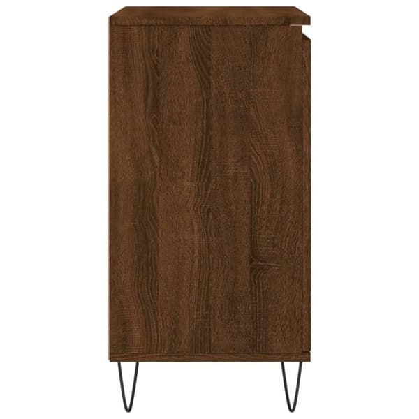 vidaXL Skjenk brun eik 60x35x70 cm konstruert tre