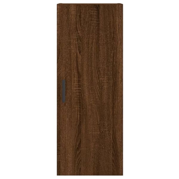 vidaXL Veggskap brun eik 34,5x34x90 cm