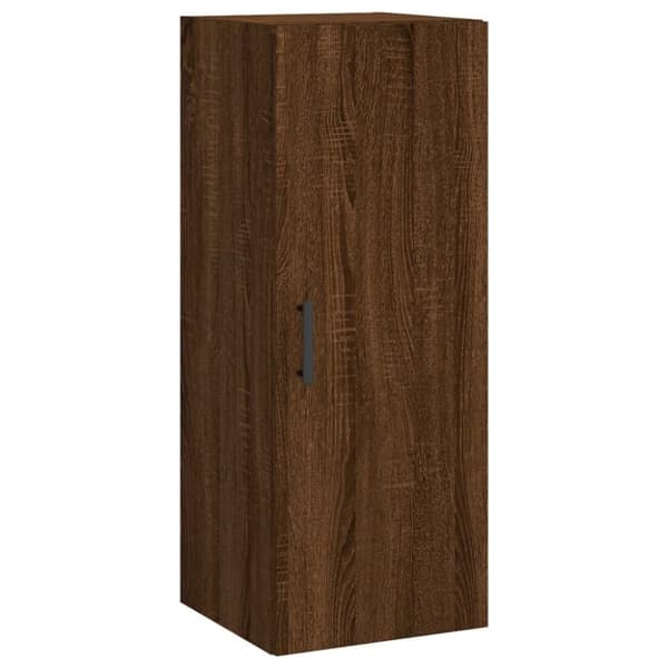 vidaXL Veggskap brun eik 34,5x34x90 cm