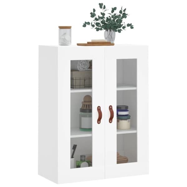 vidaXL væghængt skab 69,5x34x90 cm hvid