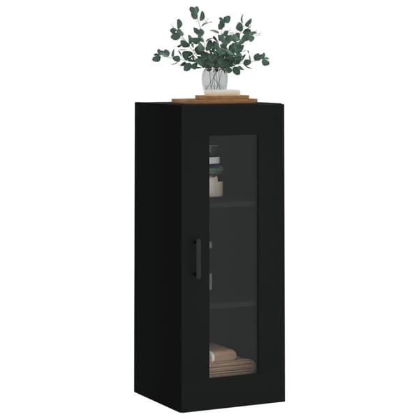 vidaXL Veggskap svart 34,5x34x90 cm