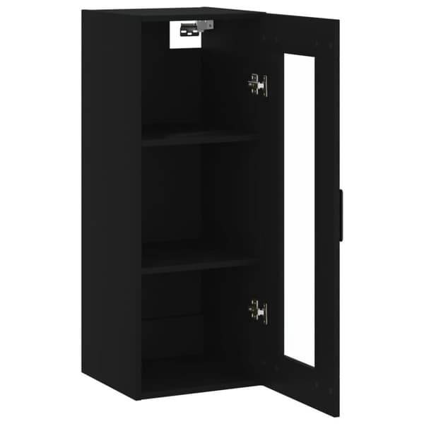 vidaXL Veggskap svart 34,5x34x90 cm