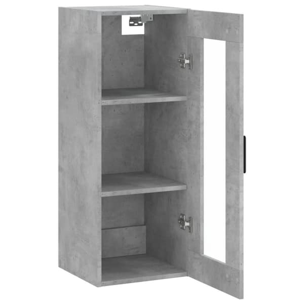 vidaXL Veggskap betonggrå 69,5x34x90 cm