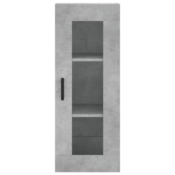 vidaXL Veggskap betonggrå 69,5x34x90 cm