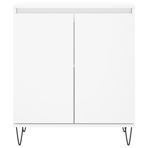 vidaXL Byrå vit 60x35x70 cm konstruerat trä