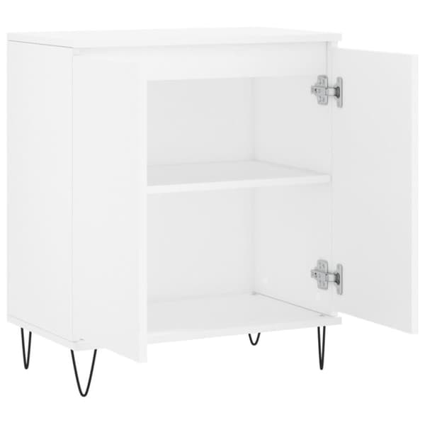 vidaXL Byrå vit 60x35x70 cm konstruerat trä