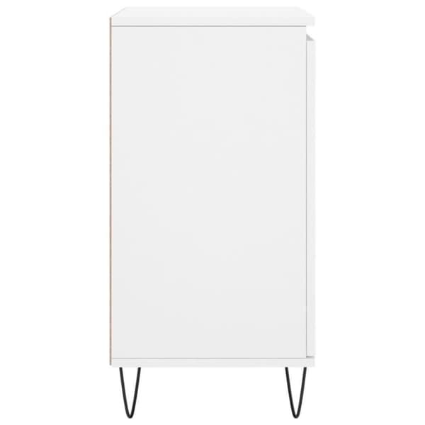 vidaXL Byrå vit 60x35x70 cm konstruerat trä