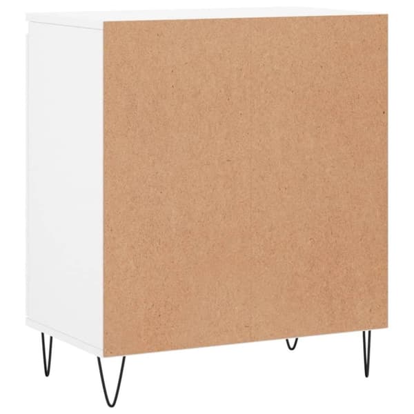 vidaXL Byrå vit 60x35x70 cm konstruerat trä