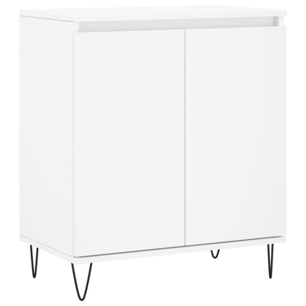 vidaXL skænk 60x35x70 cm konstrueret træ hvid