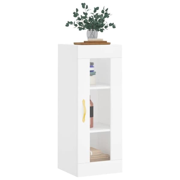 vidaXL Veggskap hvit 34,5x34x90 cm