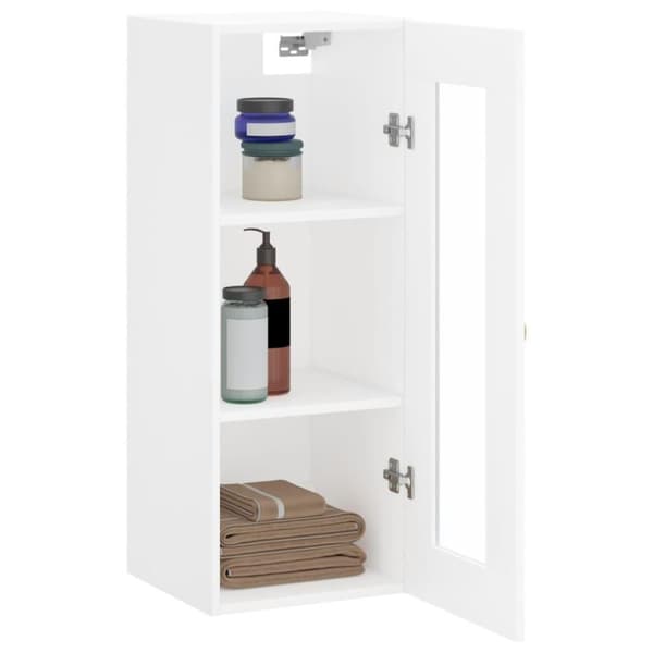 vidaXL Veggskap hvit 34,5x34x90 cm