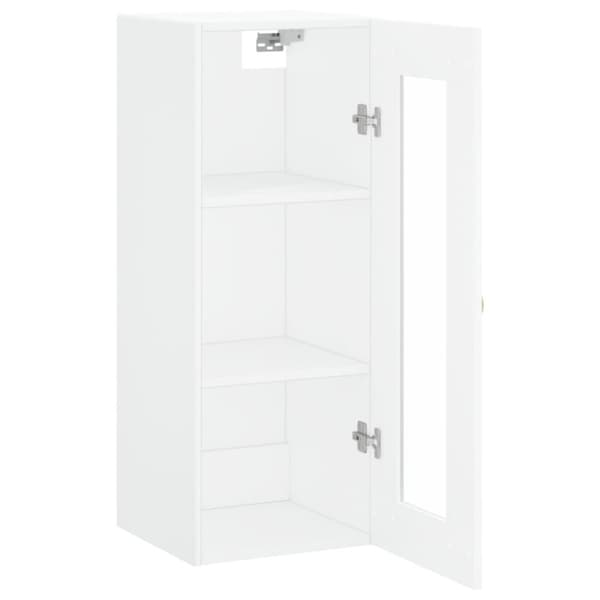 vidaXL Veggskap hvit 34,5x34x90 cm