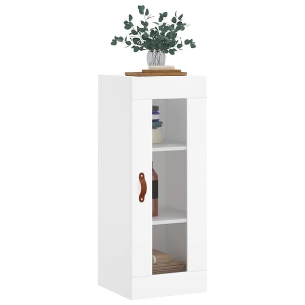 vidaXL Väggskåp vit 34,5x34x90 cm