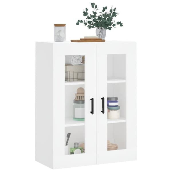 vidaXL Veggskap hvit 69,5x34x90 cm
