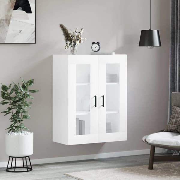 vidaXL Veggskap hvit 69,5x34x90 cm