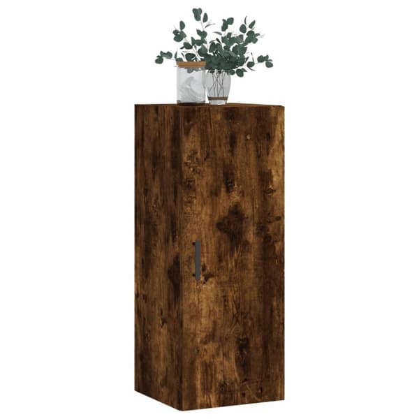 vidaXL vægskab 34,5x34x90 cm røget egetræsfarve