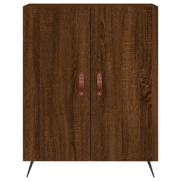 vidaXL højskab 69,5x34x180 cm konstrueret træ brun egetræsfarve