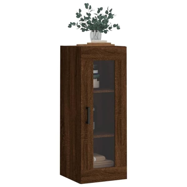 vidaXL vægskab 34,5x34x90 cm brun egetræsfarve