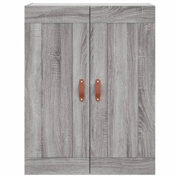 vidaXL højskab 69,5x34x180 cm konstrueret træ grå sonoma-eg