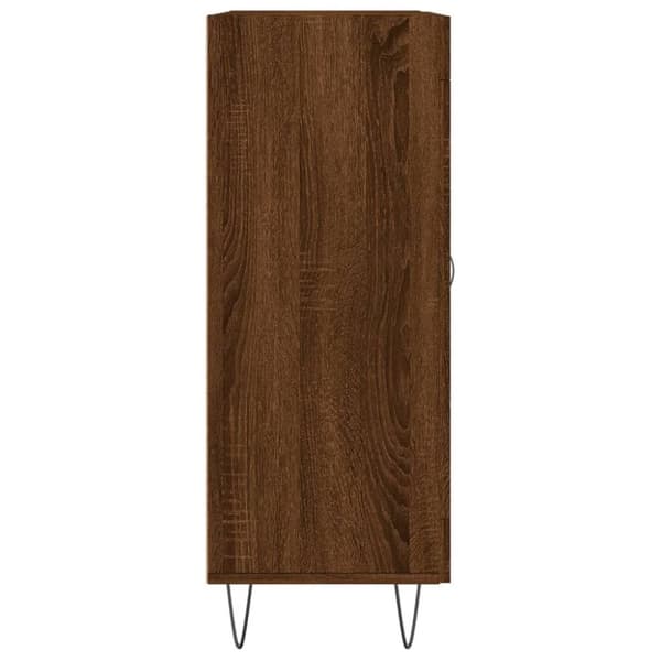 vidaXL Skjenk brun eik 69,5x34x90 cm konstruert tre