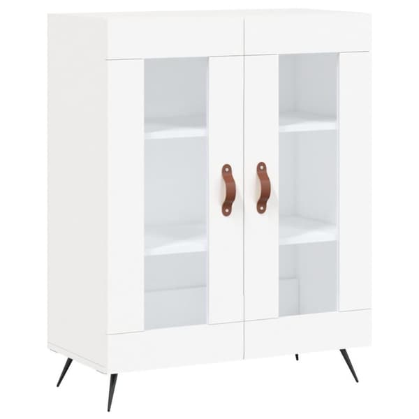 vidaXL højskab 69,5x34x180 cm konstrueret træ hvid