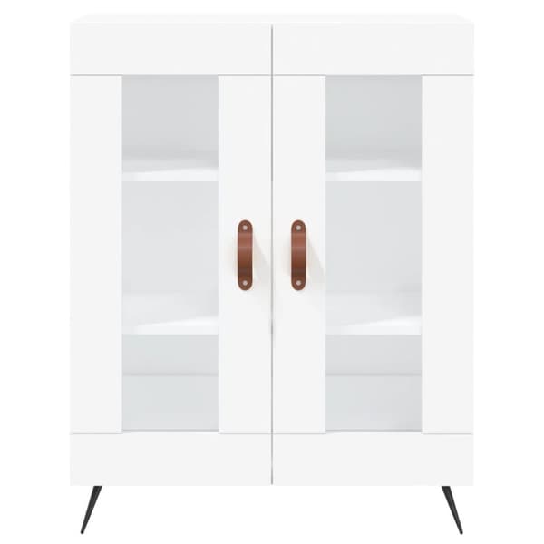 vidaXL højskab 69,5x34x180 cm konstrueret træ hvid