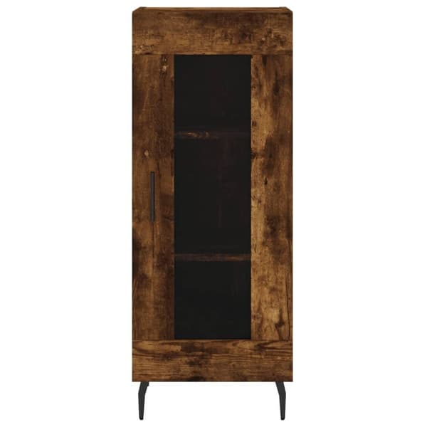 vidaXL Skjenk røkt eik 34,5x34x90 cm konstruert tre