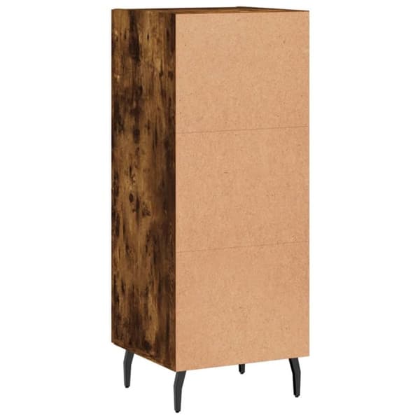 vidaXL Skjenk røkt eik 34,5x34x90 cm konstruert tre