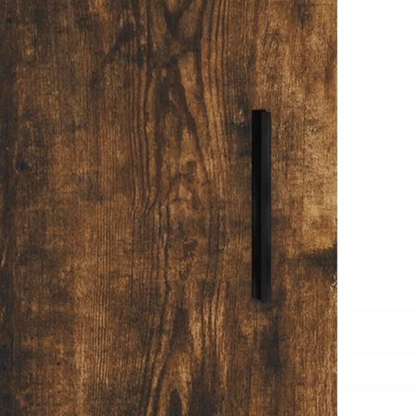 vidaXL Skjenk røkt eik 34,5x34x90 cm konstruert tre