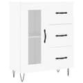 Miniatyrbilde 1 av 11: vidaXL Skjenk hvit 69,5x34x90 cm konstruert tre