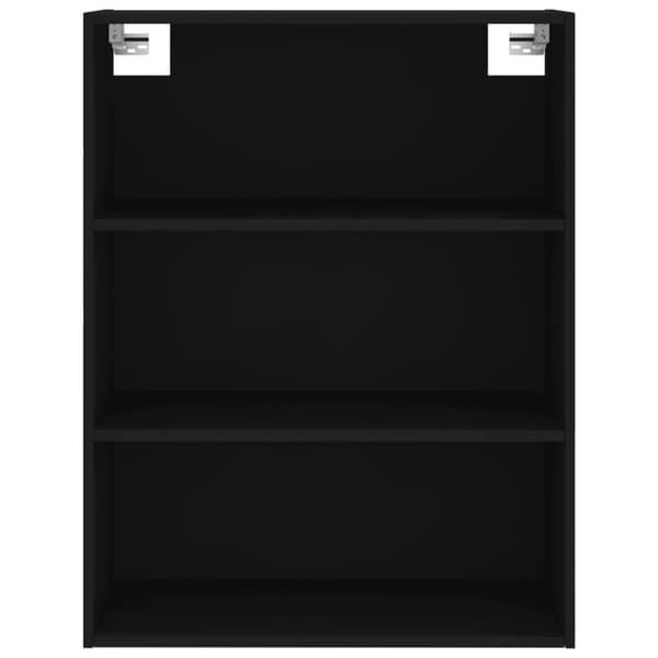 vidaXL Kaappi musta 69,5x34x180 cm tekninen puu