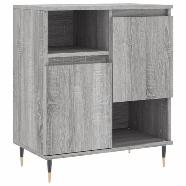 vidaXL Senkit 2 kpl harmaa Sonoma tekninen puu