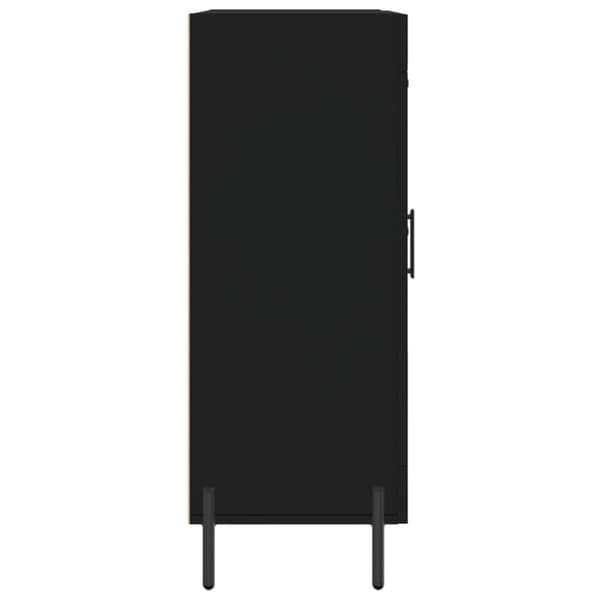 vidaXL Skjenk svart 69,5x34x90 cm konstruert tre