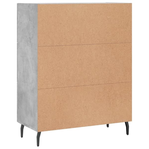 vidaXL Senkki betoninharmaa 69,5x34x90 cm tekninen puu