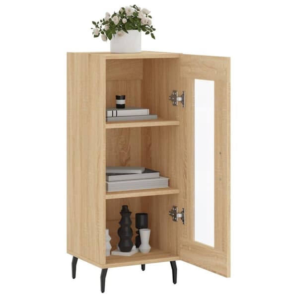vidaXL skænk 34,5x34x90 cm konstrueret træ sonoma-eg