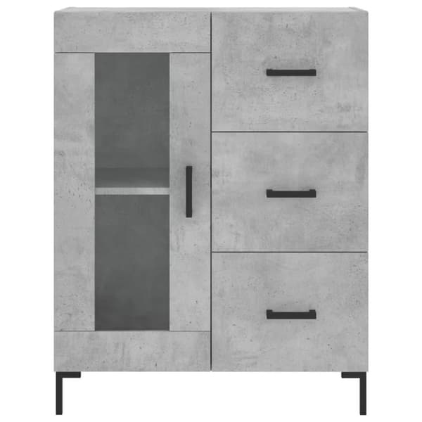 vidaXL Senkki betoninharmaa 69,5x34x90 cm tekninen puu