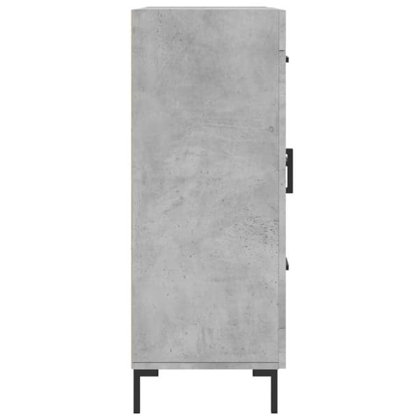 vidaXL Senkki betoninharmaa 69,5x34x90 cm tekninen puu