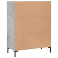 Pikkukuva 7 / 11: vidaXL Senkki betoninharmaa 69,5x34x90 cm tekninen puu