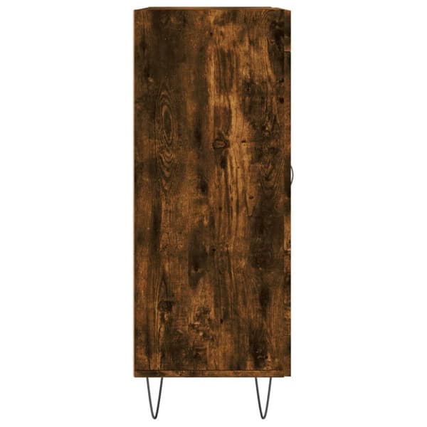 vidaXL Skjenk røkt eik 69,5x34x90 cm konstruert tre