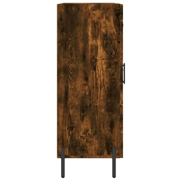 vidaXL Skjenk røkt eik 69,5x34x90 cm konstruert tre